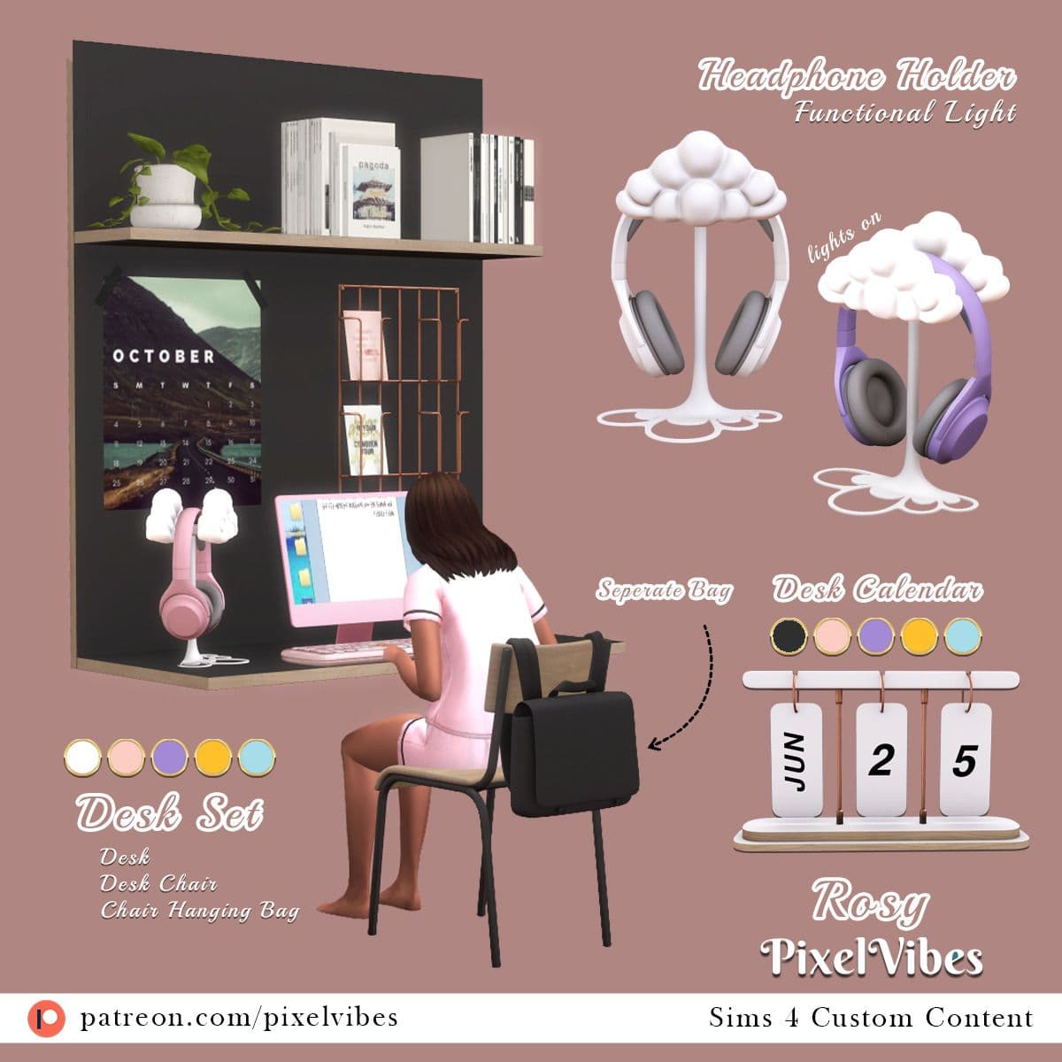 Скриншот мода Набор для офиса Rosy Set